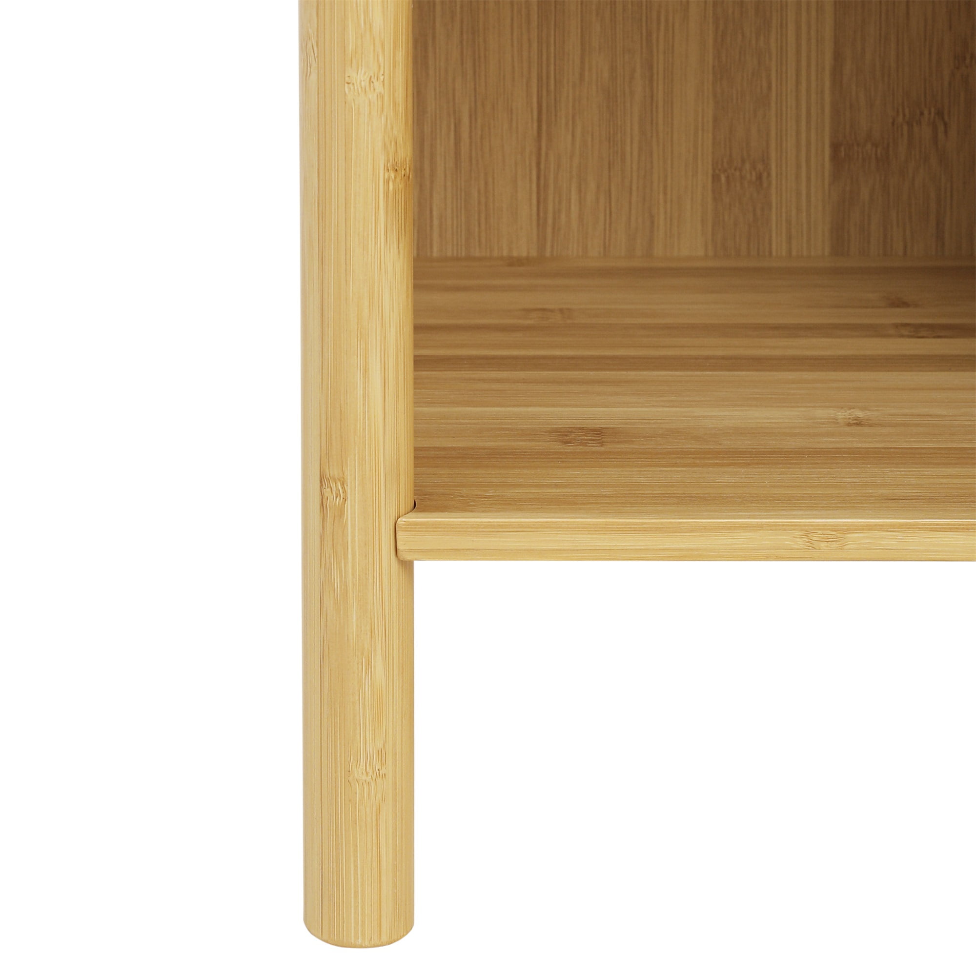 Resenkos Bamboo Rattan Nightstand with 1 Door Accent Storage End Table Side Table for Bedroom Oak Finish Resenkos Bamboo Rattan Nightstand with 1 Door Accent Storage End Table Side Table for Bedroom Oak Finish