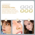 thumbnail image 2 of CIMAXIC Stainless Steel Nose Rings for Women and Girls Assorted Color Spiral Design Safe Durable 6 Pcs,0.31"X0.31"X0.2", 2 of 5