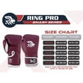 thumbnail image 4 of Ring Pro Sports Smash Series Boxing Glove Made of Matte Cowhide Leather for Boxing & MMA - Black 12 oz, 4 of 7