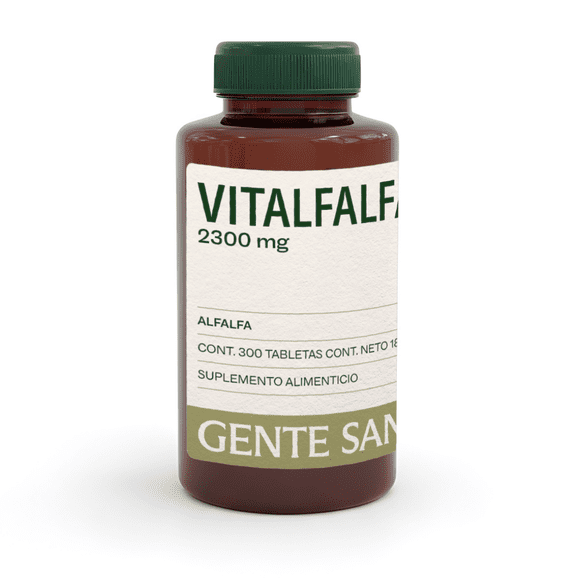 Vitalfalfa 300 Tabletas Alfalfa con Perejil Gente Sana