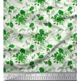 thumbnail image 1 of Soimoi Viscose Chiffon Fabric Leaves & Rose Flower Printed Craft Fabric by the Yard 42 Inch Wide, 1 of 1
