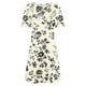 thumbnail image 3 of Vestido Corto para las Mujeres Cuello Redondo Manga Corta Impresa Suéter, Moda Casual Estilo Línea, 3 of 5
