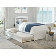 thumbnail image 2 of AFI Warren Solid Wood Twin Bed w/ Footboard & Twin Trundle in White, 2 of 4