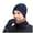 Navy, variant on Clearance! Baberdicy Men's Winter Knitted Fleece Windproof Hat Scarf Gloves Three-Piece Winter Knitted Hat Men's Warm Hat Grey