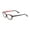 Grey Oak/Red, variant on Gold & Wood Ecla Semi-Cateye Eyeglass Frames 53mm Purple/Pink