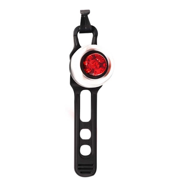 Advancent Impermeable Bicicleta Bicicleta Cola trasera LED Casco Ciclismo Linterna Lámpara de advertencia de seguridad Ciclismo Luz de Pescar Plata