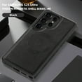thumbnail image 3 of Magnetic For Samsung Galaxy S22 Phone Case,Compatible with Mag-Safe,Military Grade Drop Protection,Classic PU Leather Shockproof Ultra Slim Anti-fall Thin Fit Rugged Phone Case,Black, 3 of 7