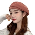 thumbnail image 2 of Yirtree Womens Winter Beret Hat Knitted Beanie Cap Autumn Winter Hat French Classic Beret, 2 of 8