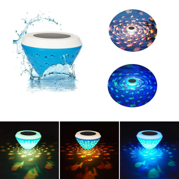 Floating Pool Lights Solar Powered,RGB Color Changing Light up Pool Lights,Waterproof LED Pool Accessories Solar Pool Light for Swimming Pool,Pond,Hot Tub,Garden,Party Decoretion