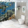 thumbnail image 7 of Autua Coral Reef Fish Bathroom Décor Set with Hooks, 100% Polyester Shower Curtain 60"x72, 7 of 7