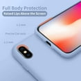 thumbnail image 3 of Designed for iPhone Xs Max Case, Silicone Ultra Slim Shockproof Protective Phone Case with [Soft Anti-Scratch Microfiber Lining], 6.5 inch, Light Blue, 3 of 13
