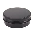 thumbnail image 2 of Aluminum Tin Cans - 120 Pack 1Oz / 30G Tin Container Screw Top Cans Cosmetic Sample Candle Travel Tins,120 * Screw Lid Cans,black, 2 of 4