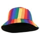 thumbnail image 1 of Sombrero de cubo arcoíris, sombrero para el sol, sombrero para el sol, decoración para fiesta en la playa, sombrero de cubo colorido, 1 of 5