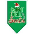 thumbnail image 3 of Christmas Pet and Dog Bandana Screen Printed, "Don't Tell Santa", 3 of 10