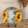 thumbnail image 2 of Wooden Plate Holder Display Stand, 3 Pack 6 Inch Decorative Picture Frame Photo Stand for Decorative Plaque Easels Stand, 2 of 6