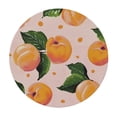 thumbnail image 2 of Nawypu  Cute Peach Seamless Pattern Fitted Round Table Cover with Elastic Protector Table Kitchen Dinner Waterproof Oil-Proof Tablecloth, 2 of 7