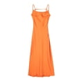 thumbnail image 5 of new summer women's fashionable temperament hollow texture suspender waist dress-SoftRed-M, 5 of 7