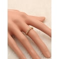 thumbnail image 3 of UIONEN 925 Sterling Silver Round Zirconia Engagement Ring Women Ring Size 4, 3 of 3