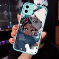 thumbnail image 1 of Kimetsu No Yaiba Demon Slayer Anime fundas de teléfono mate para iPhone 14 12 13 Mini 11 Pro XS Max Plus funda trasera dura de PC Tan Jianjun unisex, 1 of 2