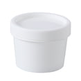 thumbnail image 1 of Mini Empty Jar Pot Plastic Cosmetic Makeup Face Cream Container with Inner Lid 100g (White), 1 of 8