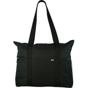Ensign Peak Shoulder Tote with Multiple Pockets and Zipper Closure, Black
