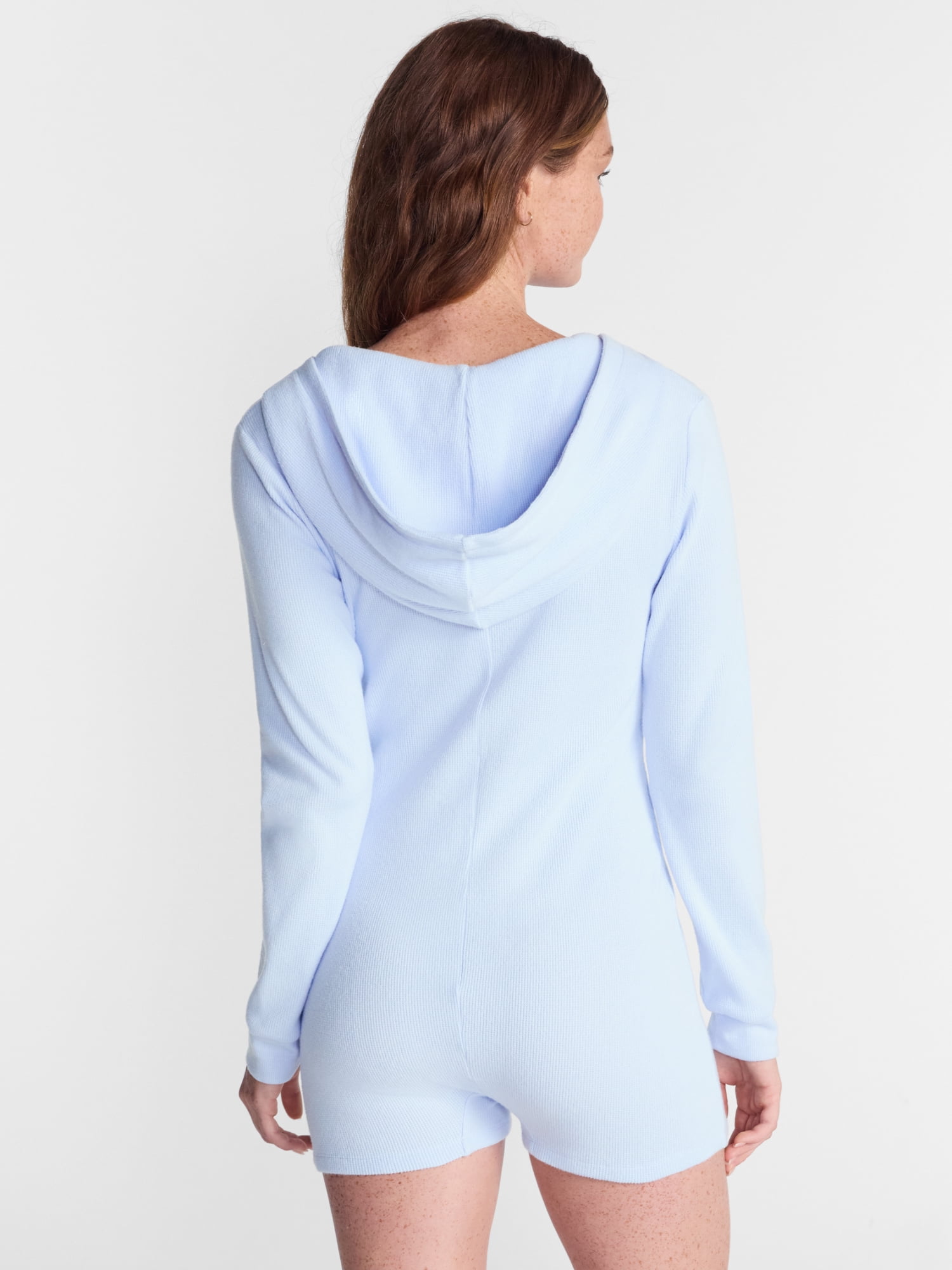 No Boundaries Waffle Knit Romper, Women’s XS-2X