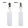 thumbnail image 1 of 2Pcs 300ml Fregadero Botella de jabón líquido Bomba de detergente Botella Limpiador Dispensador de esencia Suministro de lavabo para baño Kithcen (Blanco), 1 of 5