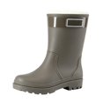 thumbnail image 2 of Willtoo Rain Boots for Women Lined Warm Waterproof Ankle Boots Anti-Slip Mud Shoes Thick Sole Wearable Water Shoes Rubber Outdoor Car Wash Shoes, 2 of 4