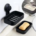 thumbnail image 1 of Jabonera de doble capa con ventosa para baño, lavabo y cocina., 1 of 5