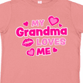 thumbnail image 4 of Inktastic My Grandma Loves Me with Hearts and Kiss Boys or Girls Toddler T-Shirt, 4 of 5