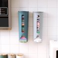 thumbnail image 3 of Kitchen Plastic Bag Holder Organizer Wall Hanging Garbage Bag Storage Box Bathroom Trash Bag Bucket Dispenser Kitchen Accessory White, 3 of 6
