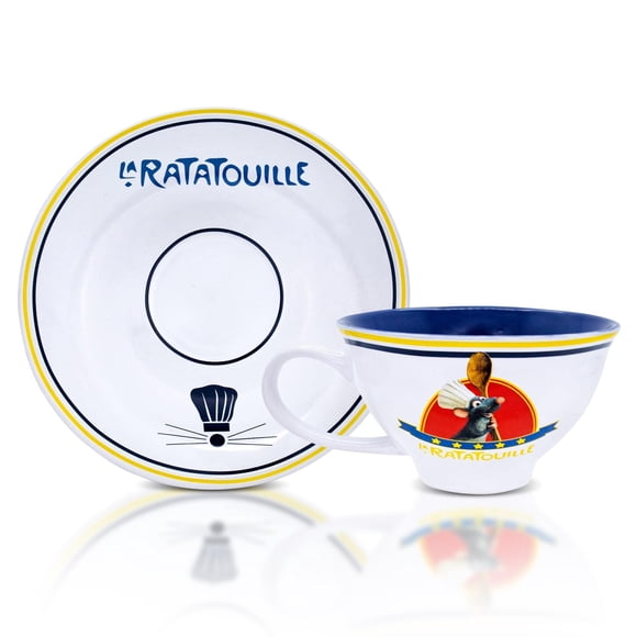 Set de taza de té y platillo Toynk Disney Pixar Ratatouille Chez Remy