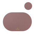 thumbnail image 1 of Tableware Pad Placemat Pu Leather Table Mat Heat Insulation Set Of 1/4 Placemats Oval Coaster Kitchen Table Decor Mats1 set, 1 of 5