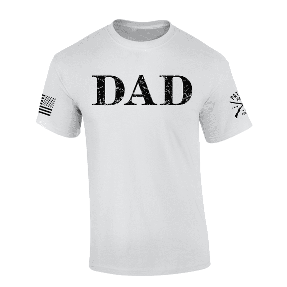 Patriot Pride Mens Dad Noun Definition Flag Sleeve Short Sleeve T-Shirt-White-3X-Large