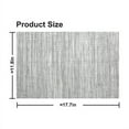 thumbnail image 6 of Place Mat Gray Table Mats Set of 4, PVC Table Mats, Vinyl Non-Slip Insulation Dinner Mat, Rectangle 12"×18" Washable Vintage Woven Placemats for Dining Kitchen Restaurant Table – Gray, 6 of 8