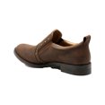 thumbnail image 2 of MOOTSIES TOOTSIES Womens Brown Elastic Goring Studded Cushioned Kira Almond Toe Block Heel Leather Shootie 7.5 M, 2 of 3