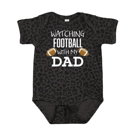 

Inktastic Watching Football with My Dad Gift Baby Boy or Baby Girl Bodysuit