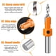 thumbnail image 5 of Juego de 5 Brocas Avellanadoras para Madera, Vástago de 8 mm, HSS, para Tornillos de Madera, Fresadoras, Perforadoras, Herramientas de Carpintería., 5 of 5