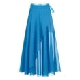 thumbnail image 6 of IEFIEL Womens Lace-Up Flowy Dance Skirt High Waist Ballet Modern Dance Costume Wrap Skirt, 6 of 7