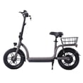thumbnail image 1 of GOTRAX CAMPUS Scooter Eléctrico con Asiento para Viajeros Adultos, 400W y 17 Millas de Alcance y Scooter Plegable de 20 Mph con Neumático de 14, Bicicleta Eléctrica con Cesta de Transporte Negra, 1 of 12