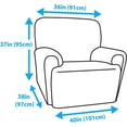 thumbnail image 4 of Zenna Home Pixel Stretch Furniture Cover/Slipcover Recliner, 4 -Piece, 4 of 8