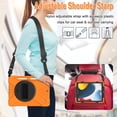 thumbnail image 3 of XYX Case for iPad 9th/8th/7th Gen 10.2 inch 2021/2020/2019 with 360 Degree Rotating, Hand Strap, Shoulder Strap, Orange, 3 of 7