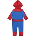 thumbnail image 2 of Marvel Avengers Spider-Man Toddler Boys Zip Up Cosplay Coverall, 2 of 5