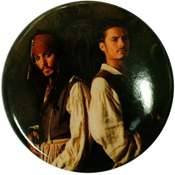 Pirates Of The Caribbean - Jack & Will Button