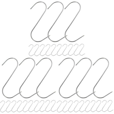 

FRCOLOR 60 pcs Hanging Meat Hooks Stainless Steel Hooks Meat Hooks Household Meat Hangers