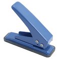 thumbnail image 1 of Single Hole Punch, 1/4 Inch Handheld Puncher with 20 Sheet Capacity, Non-Slip Base for Paper Crafting and Office Use, Blue, 1 of 7