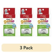 (3 pack) Playtex Baby Diaper Genie Carbon Filter Refill for Diaper Pails, 4 Carbon Filters, Plastic, Infant