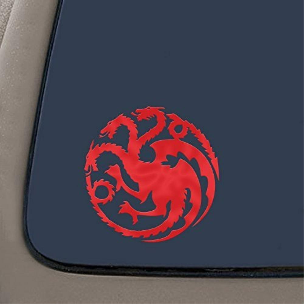 ni170 targaryen logo game of thrones house vinyl decal sticker 5.5" red