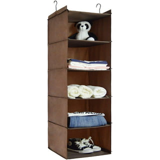 5-Shelf Hanging Storage Closet Organizer, Oxford RV Storage and Organization for Wardrobe, Inside, Camper Accessories, Nursery, Ba, Size: 13.78 x