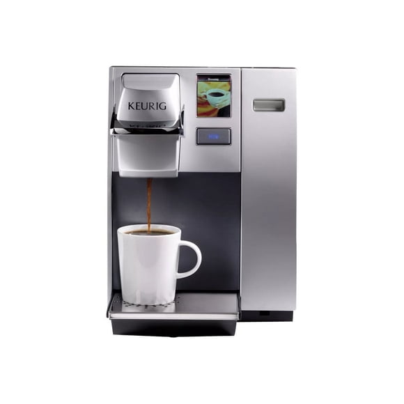 Keurig K155 Cafetière Professionnelle de Bureau, Cafetière à Portion Individuelle pour Dosettes K-Cup, Argent, Réservoir d'Eau Extra Grand de 90 Oz